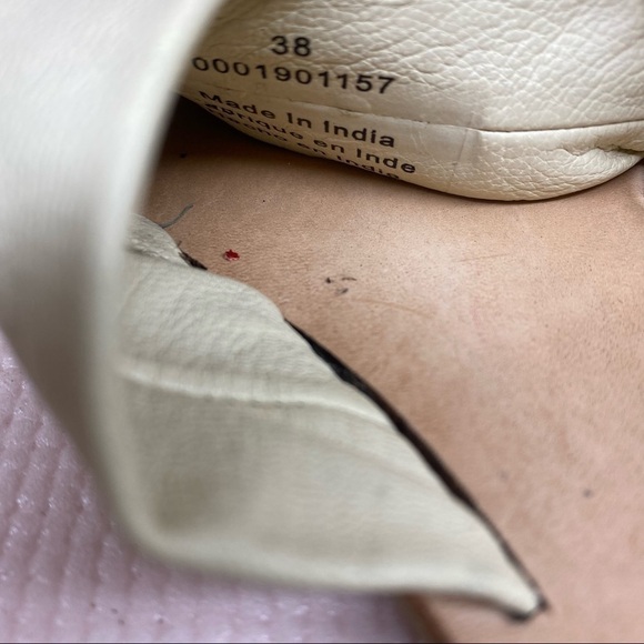 Free People Womens Rio Vista Cream Leather Slides Open Toe - Picture 5 of 8